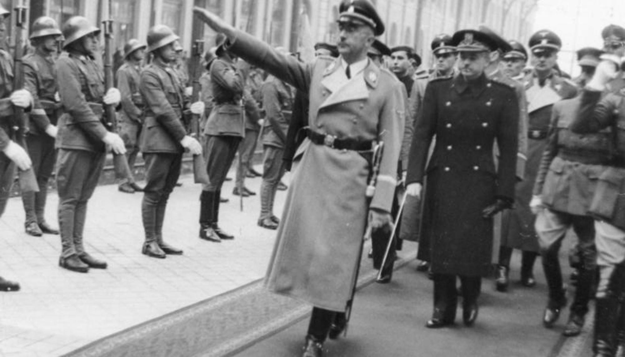 Himmler con Serrano Suñer a su llegada a Madrid